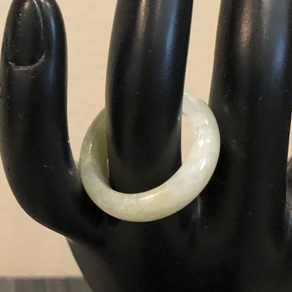 Wide Band Jade Ring - Picture 4 of 4